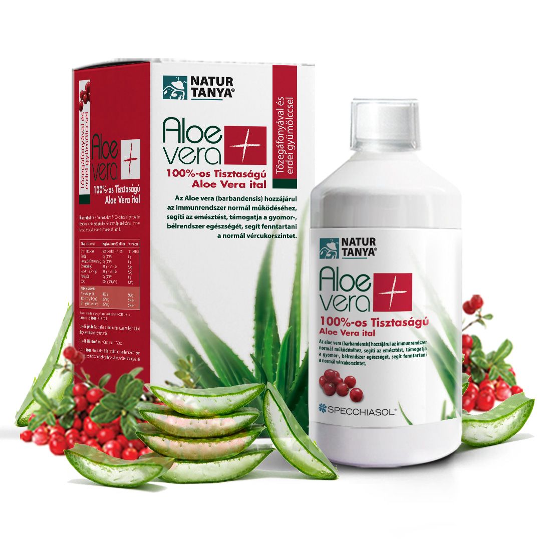 Image of Natur Tanya® ALOE VERA ITAL TŐZEGÁFONYÁS, ERDEI GYÜMÖLCSÖS – Független, akkreditált laborral igaz...